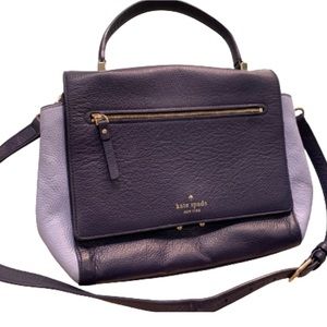 Kate Spade Medium Blue Purse with Handle and Shoulder Strap